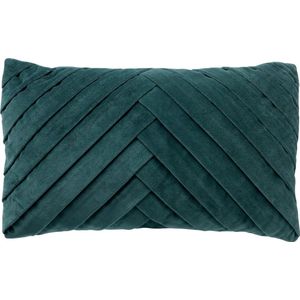 Dutch Decor FEMM – Kussenhoes 30x50 cm - velvet - effen kleur - Sagebrush Green - groen - met rits