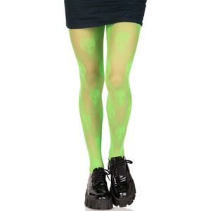 Leg Avenue - Alien Kostuum - Out Of Space Alien Panty - Groen - One Size - Halloween - Verkleedkleding