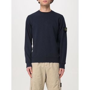 Crew Neck Sweatshirt Long Sleeves - Blue Sweaters