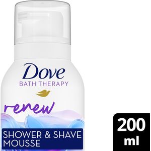 Dove Bath Therapy Douche- & Scheerschuim - Renew - met Pro-Peptide-technologie - 200 ml