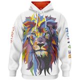Otso Be A Lion Hoodie Wit S Man,Vrouw