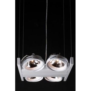 Hanglamp LED Cool 4Xar111 Wit Rechth.