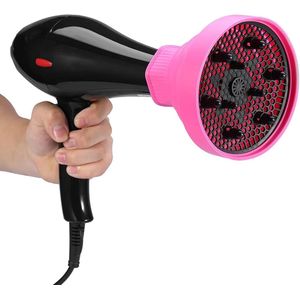 Opvouwbare Haarblazer Diffuser met Haardroger Cover - Styling Kappers Tool in 5 Kleuren (Roze) by Filfeel