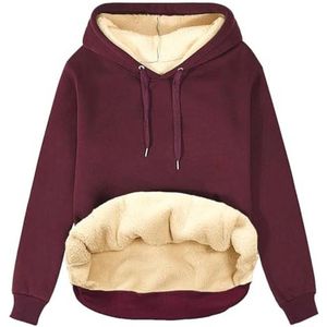 Uniseks Effen Hoodie voor Heren en Dames - Oversized Fleece Sweatshirt met Kangoeroezak