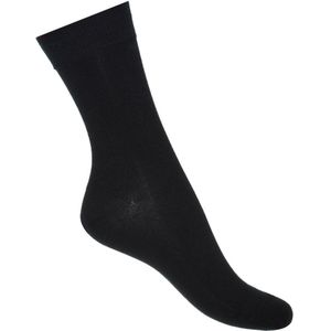 Bonnie Doon - Dames - Cotton Sock - Zwart - maat 36-42 (2 paar)