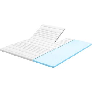 Densi - Splittopper - Split Topdek Matras - 180x200 - 9cm dik - Koudschuim - Afritsbare hoes - Premium hotelkwaliteit
