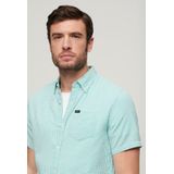 Superdry - Seersucker Overhemd - Korte Mouwen - Heren - Shirts