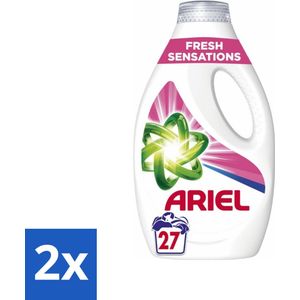 Ariel Original - Fresh Sensations - Vloeibaar Wasmiddel - Witte en Lichtgekleurde Was - 27 Wasbeurten - Voordeelverpakking - 2 stuks