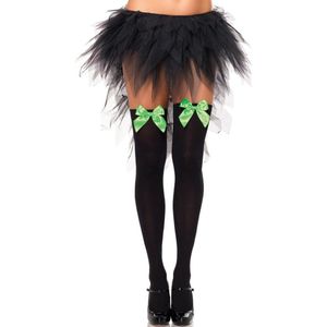 Nylon Thigh Highs With Bow