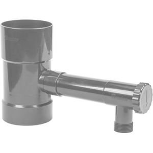 Bradas Regentonautomaat – 100 mm Binnendiameter – GZ 1″ Kraan – Grijs
