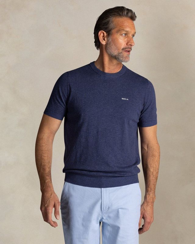 NZA - Marineblauwe Trui - Katoen - Ronde Hals