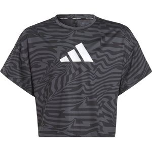 adidas Performance AEROREADY Print T-Shirt Kids - Kinderen - Grijs- 170