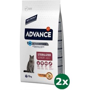 Advance cat sterilized sensitive senior 10+ kattenvoer 2x 10 kg