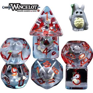 Captured Wonders Totoro Resin Dice set - DnD dice - Polydice - Dobbelstenen set - Dungeons Dragons - D&D