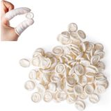 *** 25 x Latex Vingerbeschermer Finger Bob Wit - Vinger Condoom - Horeca - Electronica - Schoonheidsspecialist - Pedicure - van Heble® ***
