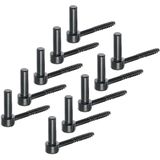 Alberts - Opschroefscharnieren - Zwart - 10x - Lengte 105 mm - J-haak