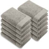 Walra Remade Handdoeken 50x100 - set van 10 - Zware kwaliteit 550 g/m2 - Taupe