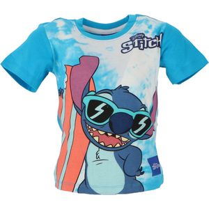Disney Stitch Jongens T-shirt Licht Blauw Maat 128