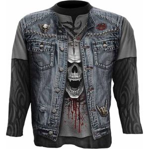 Spiral Longsleeve shirt -4XL- THRASH METAL Zwart