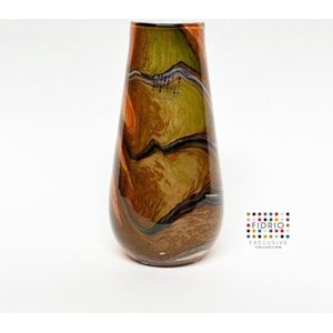 Design Vaas Gloriosa - Fidrio INDIAN SUMMER - glas, mondgeblazen bloemenvaas - hoogte 30 cm