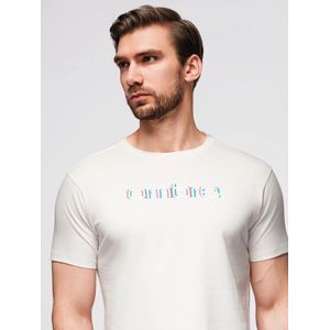 Ombre - T-Shirt Heren - Wit - 3D print
