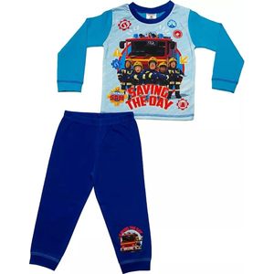 Brandweerman Sam pyjama - maat 86/92 - Fireman Sam pyama Rescue Squad - blauw