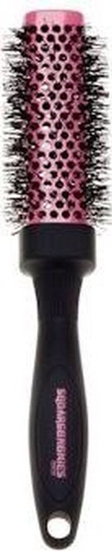 Denman - Squargonomics - Keramische Föhnborstel - Zwart/Pink - Ø33mm
