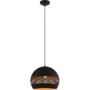 Hanglamp Globo Zwart - Goud Ø 30cm E27