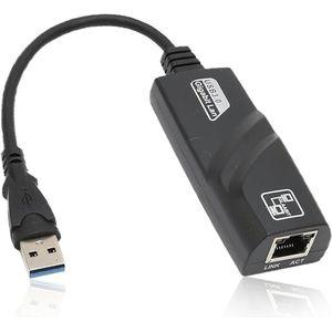 GLAABIT USB 3.0 naar Ethernet Adapter – Gigabit Netwerkadapter 10/100/1000 Mbps
