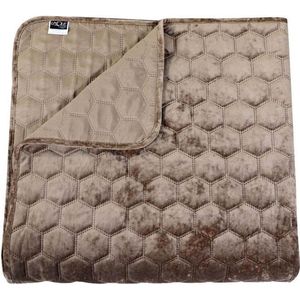 Unique Living - Bedsprei Peggy 240x280cm taupe