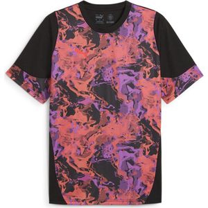 Puma Individualcup - T-shirt - Zwart - Korte Mouwen - Gerecycled Materiaal