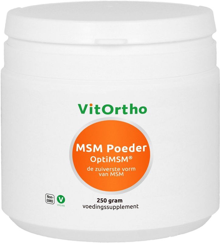 VitOrtho - OptiMSM - MSM Poeder - Mineraalpreparaat - 2000 mg per dagdosering