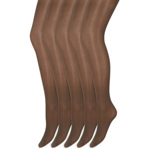 Glans panty | 35 Denier | Merk: Marianne | Maat: S t/m XXL | Kleur: Bosco | 5 Paar