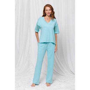 Lords & Lilies huispak dames - turquoise - 241-51-THQ-K/823 - maat XL