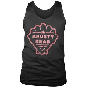 Spongebob The Krusty Krab Since 1999 Tank Top T-Shirt Black-S