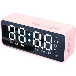 Draadloze wekker met Bluetooth-speaker en draadloos opladen voor slaapkamer