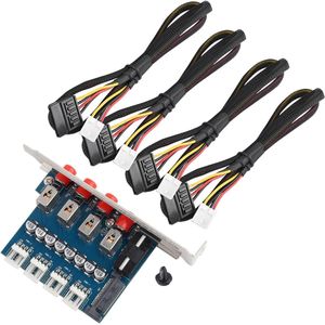 Hard Disk Power Switch - Sata Switch - Plastic Metal - HDD Power Control Switch - Hard Drive Selector - Sata Drive Switcher - Voor Desktop PC - Computer Accessoires