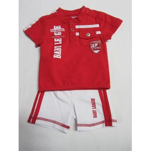 dirkje , kledingsetje , jongen , rood / wit , Motor te champs  1 maand 56