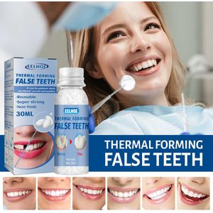 Tandheelkundige restauratie -Kunstgebit -Flexibele Tandprothese Correctie Gel – Tijdelijke Tandreparatie & Correctie -30ml