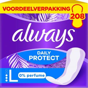 Always Daily Protect Inlegkruisjes Long - 0% Parfum - 8 x 26 Stuks