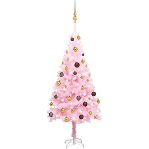 vidaXL-Kunstkerstboom-met-verlichting-en-kerstballen-120-cm-PVC-roze