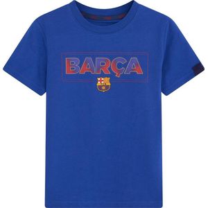 FC Barcelona T-shirt Barça - KIDS - 6 jaar (116) - blauw - officieel FC Barcelona product - 100% katoen