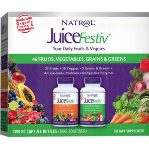 JuiceFestiv – 2 bottles Fruits & Veggies (120 capsules)
