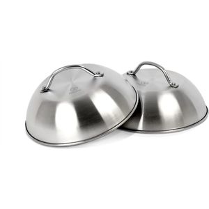 BurgerCover Set van 2 - smeltbel voor Cheeseburgers - smelt- en afdekhoes voor grill en teppanyaki