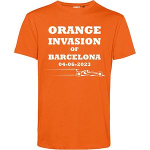 T-shirt Orange Invasion Barcelona 2023 | Formule 1 fan | Max Verstappen / Red Bull racing supporter | Oranje | maat 4XL