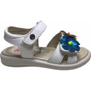 Naturino velcro multi bloemen lederen sandalen 6045 wit mt 24