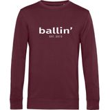 Heren Sweaters met Ballin Est. 2013 Basic Sweater Print - Rood - Maat XL