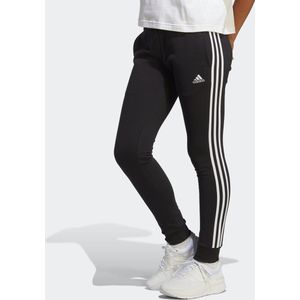 adidas Sportswear Essentials 3-Stripes French Terry Cuffed Broek - Dames - Zwart- 2XL