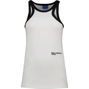 Karl Lagerfeld - Milano Racer - Mouwloos T-shirt - Wit