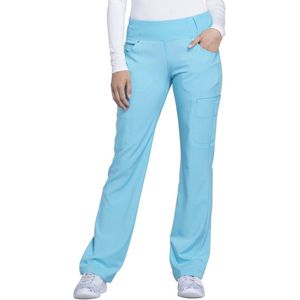 Dames Mid Rise Straight Leg Scrub Broek met 6 Zakjes en 360° Rekbaarheid